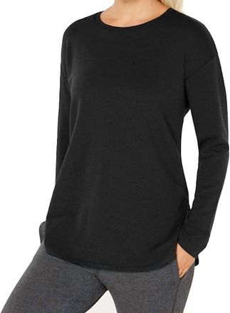 32 Degrees Activewear Fleece Athleisure T-Shirt In Black