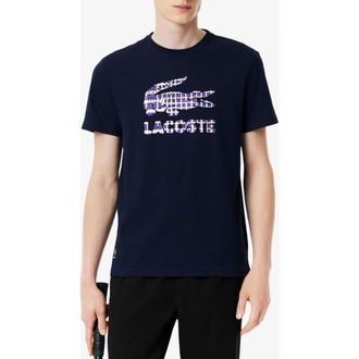 Lacoste x Daniil Medvedev Ultra-Dry Performance T-Shirt in 166 Navy Blue at Nordstrom, Size 3