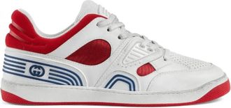 Gucci Basket sneakers met veters - Heren - Sneakers - Wit - 44 EU - Schoenen