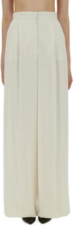 Max Mara Dames, Broeken, Beige, Maat: M Poliester