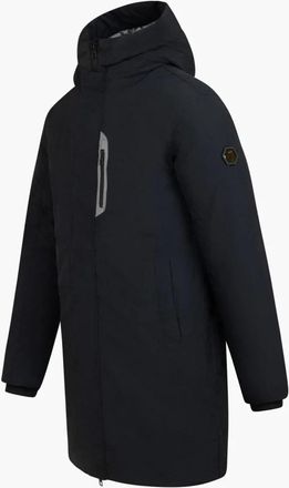 Cruyff Lange Parka Winterjas Heren Zwart - Heren - Parka Jassen - Zwart - XS - Polyester - Jassen