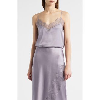BOSS Ilessy Eyelash Lace Camisole in Lt Past/pr at Nordstrom Rack, Size 10