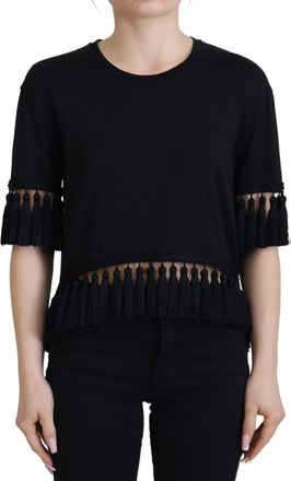 Dolce & Gabbana Dolce Gabbana Top met Hangende Franje