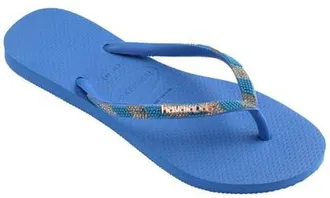 Havaianas Slim Glow Embellished Water Resistant Flip Flop in Brilliant Blue at Nordstrom, Size 35