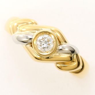 C&A Platinum Yellow Gold Yellow Gold (18K) Platinum 900 Band Ring (Pre-Owned)