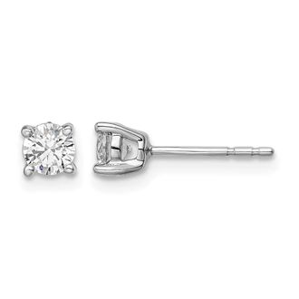 Diamond2Deal 14K White Gold 1/2 ct Lab Grown Diamond Stud Earrings VS Clarity, G-H Color