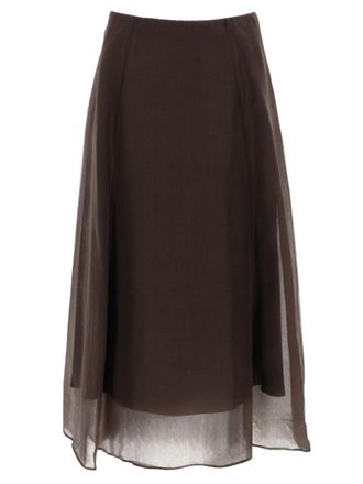 Brunello Cucinelli Brunello Cucinelli Circle Midi Skirt