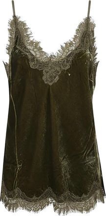 Gold Hawk Sleeveless Top - Dames - Tops zonder mouwen - Groen - XS - Katoen - Tops