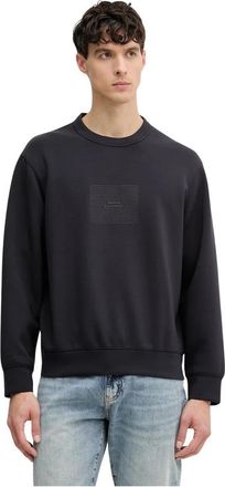 A|X Armani Exchange Logo Detail Sweatshirt - Heren - Sweatshirts - Zwart - XL - Katoen - Hoodies & sweatvesten