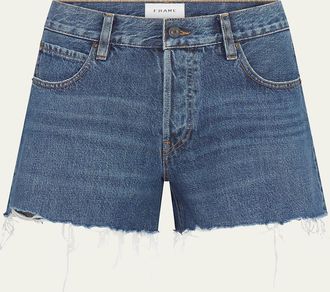Frame Denim The Long Hand Denim Shorts