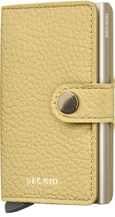 Secrid Miniwallet Pebble in Butter Yellow at Nordstrom
