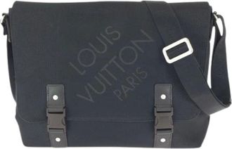Louis Vuitton Pre-owned Cross Body Bags, female, Black, Size: ONE SIZE Pre-owned Roue Damier Geant Shoulder Bag