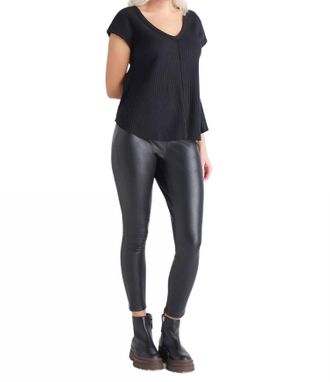 Dex Clothing Coated Legging In Black