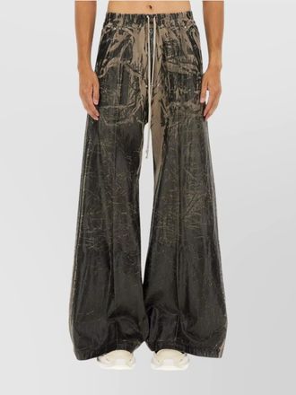 Rick Owens cotton geth belas wide-leg trousers