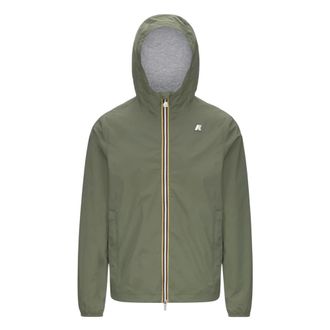 K-Way K-Way, Light Jackets, male, Green, Size: L Jack Stretch Nylon Jacket