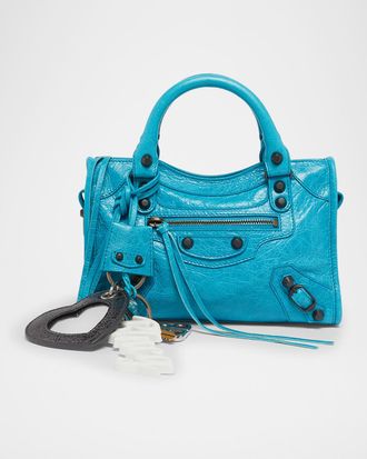 Balenciaga Le City Mini Leather Top-Handle Bag