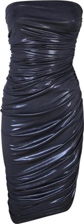 Norma Kamali Diana Dress - Dames - Feestkleedjes - Blauw - L - Polyester - Kleedjes