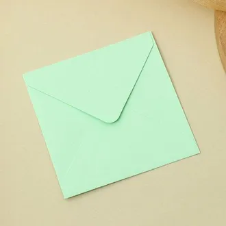 OEM Paquete De 50 Sobres Cuadrados De Colores, Dise&ntilde;o Sencillo, Sobres Multiusos, Papeler&iacute;a Creativa, Azul Real Claro, 12,5 X 12,5 Cm