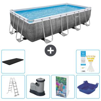 Bestway Piscina Bestway Power Steel Rectangular - 549x274x122 Cm - 7-piezas S662