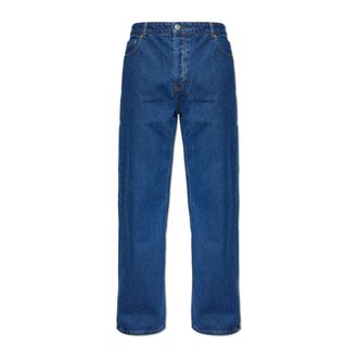 Ami Straight Fit Jeans, male, Blue, W34, Large Fit Jeans