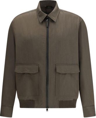 Brioni Bicolor Wool Mens Coat