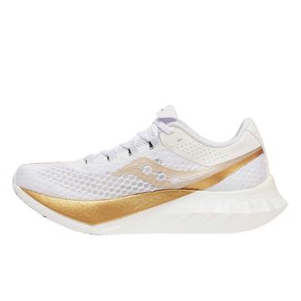 Saucony Mens Endorphin Pro 4 Sneaker, White/Gold, 9.5 UK