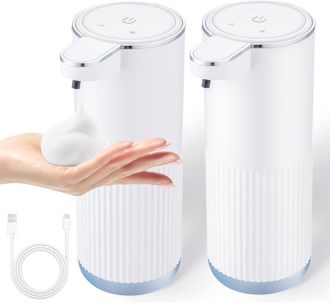 OEM Dispensador Autom&aacute;tico De Jab&oacute;n Espumoso, Sin Contacto, Recargable Por Usb, Dispensador Inteligente De Jab&oacute;n De Manos, 6 Ajustes Regulables, 380 Ml (1