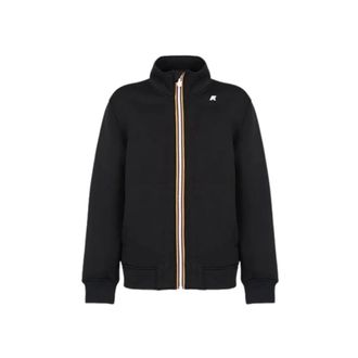 K-Way Hoodies & sweatvesten, Heren, Zwart, S, Polyester, Zip-throughs