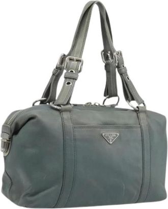 Prada Pre-owned Handbags, female, Gray, Size: ONE SIZE Pre-owned Vintage Hand Bag