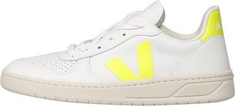 Veja Veja V-10 Leather White Jaune Fluo VX022086