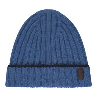 Moorer Beanies, male, Blue, Size: XL Knitted Hat
