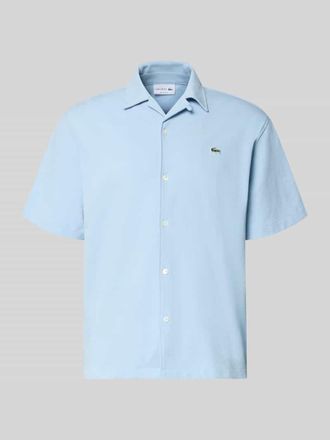 Lacoste Relaxed Fit Freizeithemd aus reiner Baumwolle in Hellblau, Gr&ouml;&szlig;e 44