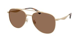 Coach HC7190 CDP40 900513 Mens Sunglasses Gold Size 58