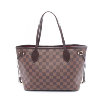 Louis Vuitton Brown Damier Canvas Coated Canvas Leather Handbag Tote Bag (Pre-Owned)
