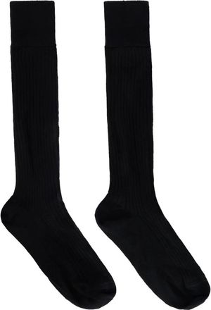 Red Valentino Socks, female, Black, Size: S/M Long Socks