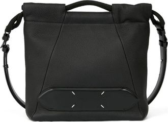 Maison Margiela 5AC Drawstring Kleine Tas - Heren - Schoudertassen - Zwart - ONE Size - Leer - Tassen