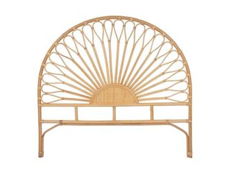 VENTE-UNIQUE.COM Cabecero mimbre color natural claro 145cm x 4cm