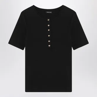 Anine Bing Black Short Sleeved T Shirt