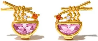 Girls Crew Ramen Stud Earrings in Gold at Nordstrom