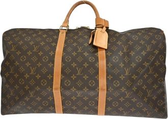 Louis Vuitton Pre-owned Weekend Bags, unisex, Brown, Size: ONE SIZE Pre-owned Vintage Monogram Keepall Travel Bag