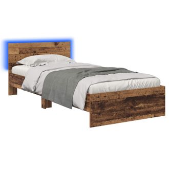 vidaXL Estructura De Cama Madera Envejecida 80 X 200 Cm Vidaxl