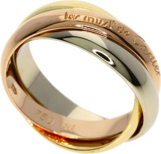 Cartier Trinity Yellow Gold (18K) Pink Gold (18K) White Gold (18K) Band Ring (Pre-Owned)