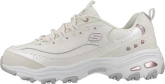 Skechers DLites Sneakers - Dames - Sneakers - Beige - 38 EU - Schoenen
