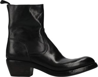 Premiata Cordovan Enkellaarsjes - Heren - Cowboylaarzen - Zwart - 43 EU - Leer - Schoenen