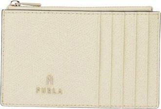 Furla Camelia Kaarthouder - Dames - Portefeuilles - Geel - ONE Size - Leer - Accessoires