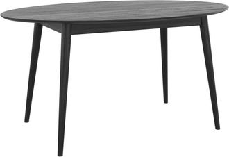 Rendez-Vous Déco Rendez-vous Déco - Mesa ovalada para 6 personas en madera negra 150 cm - Eddy