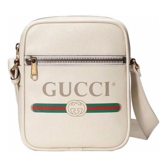 Gucci Print Messenger Bag White 523591-0QRAT-8820 from