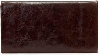 AllSaints Harluna Leather Clutch in Cognac Brown at Nordstrom