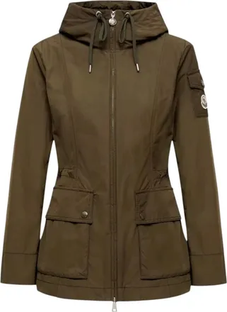 Moncler Jassen, Dames, Groen, M, Leandro Parka Jas