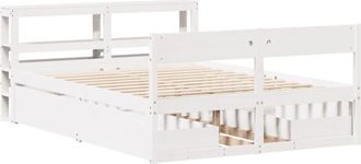 vidaXL Estructura De Cama Sin Colch&oacute;n Madera Maciza De Pino 160x200 Cm Vidaxl